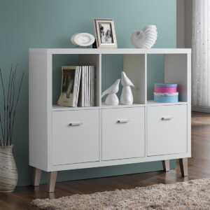 Estantería, 3 puertas y 2 baldas