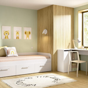 CAMA CON 3 CAJONES MEK