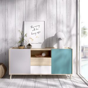 Aparador Nórdico Nova 2 puertas + 2 cajones